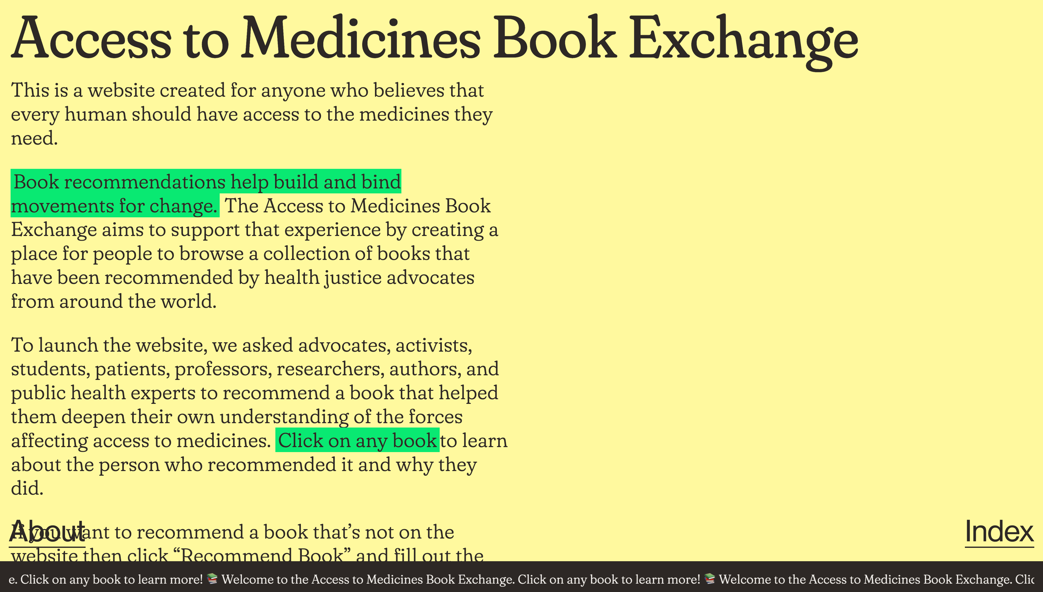 Access To Medicines Book Exchange